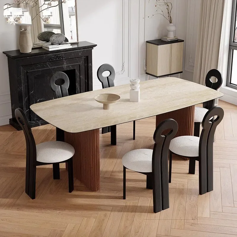 Japan Style Design Dining Table Italy Luxury Breakfast Waterproof Dining Table Wooden Modern Mesa De Comedor Home Furniture