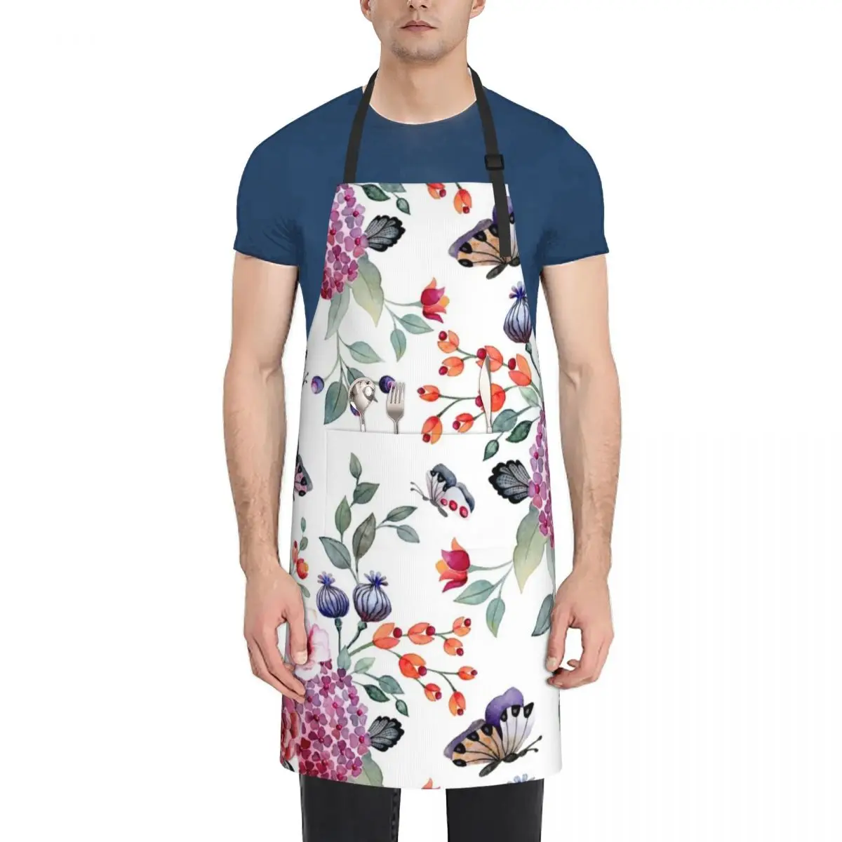 

roses and butterflies Apron innovative kitchen and home items Salon Apron