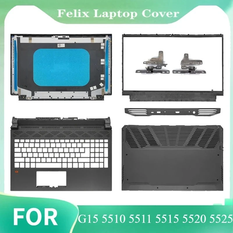 For G15 5510 5511 5515 5520 5525 Replace Cover Plastic LCD Back Cover Front Bezel Palrest Bottom Case Air Outlet 01FC2R 01HF7C