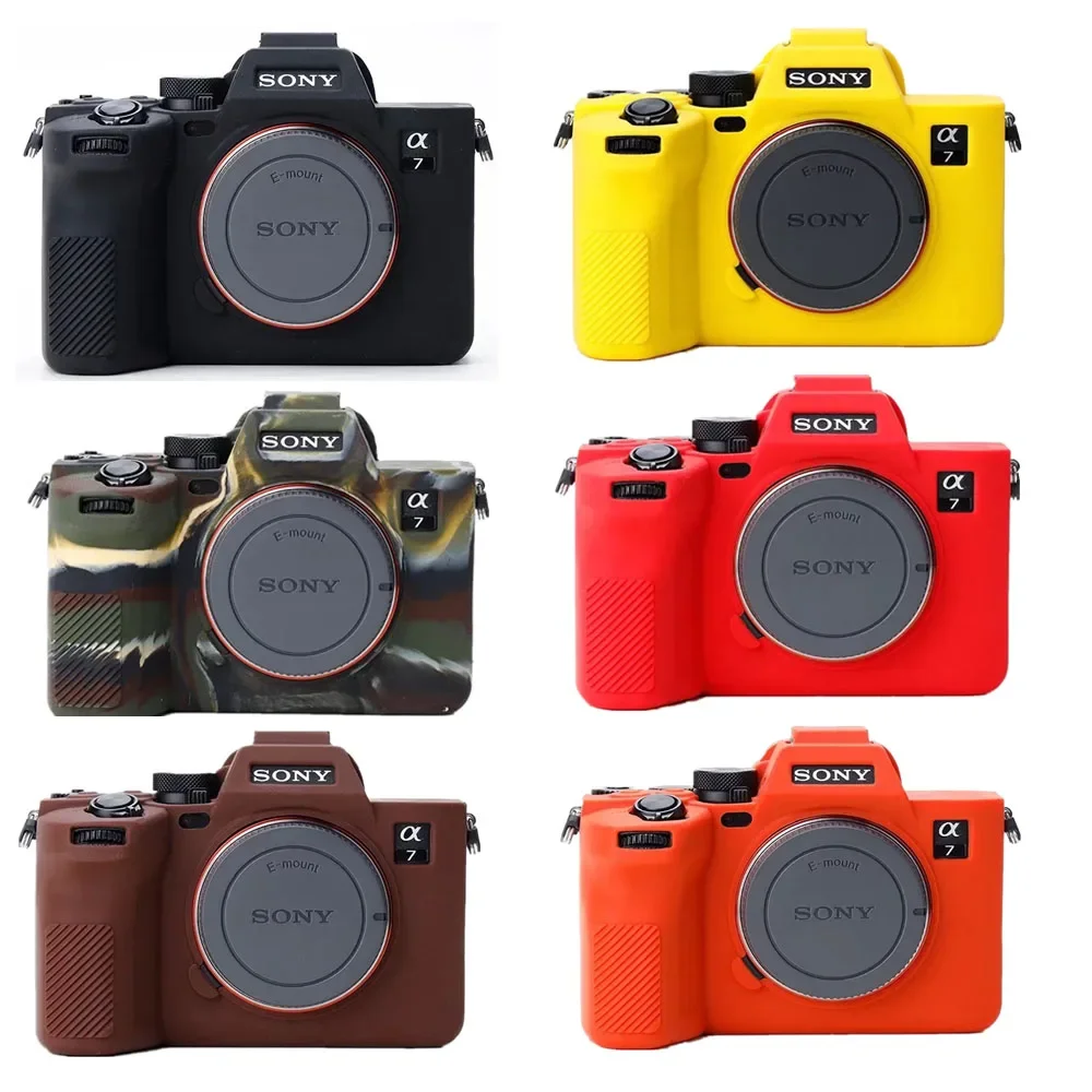 Soft Silicone Armor Camera Body Case For Sony A7M4 A7 IV A7IV ILCE-7M4 Rubber Cover Skin