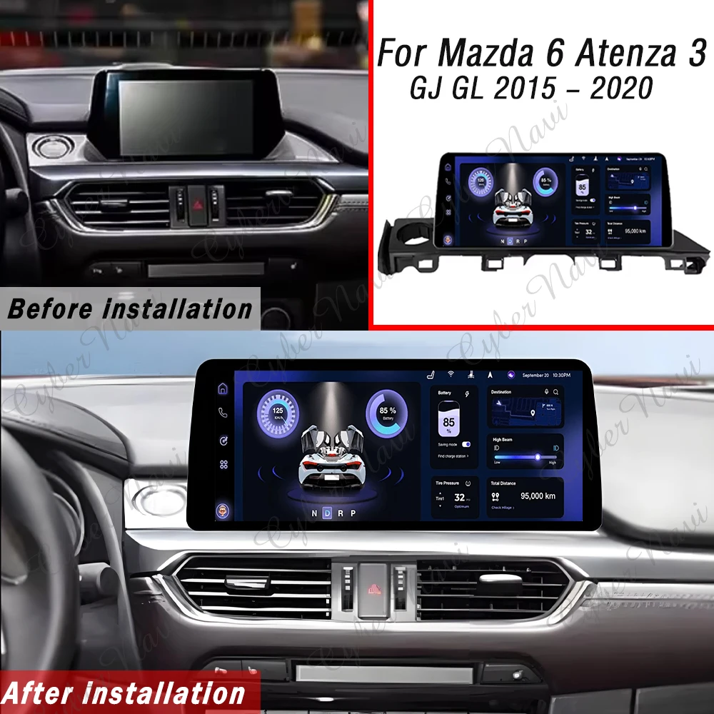 Android For Mazda 6 Atenza 3 GJ GL 2015 2016 2017 2018 2019 Head Unit Radio Autoradio Samochodowe GPS Navigation 2Din Bluetooth