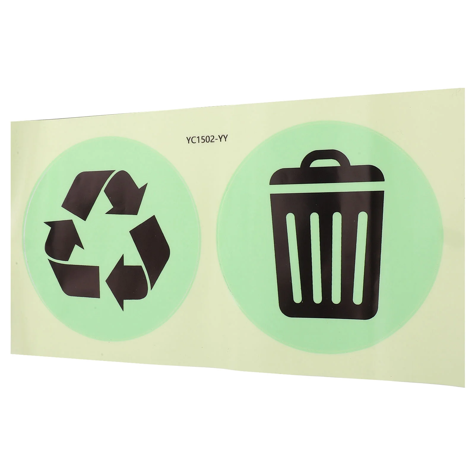 

1 Sheet of Garbage Recycle Sign Stickers Recycle Stickers Noctilucous Trash Can Stickers trash and recycle stickers