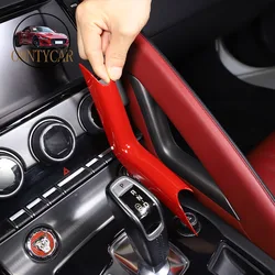 For Jaguar F-TYPE 20013-2024 ABS Red Car Center Control Gear Shift Right L-Shaped Decorative Strip Car Interior Accessories