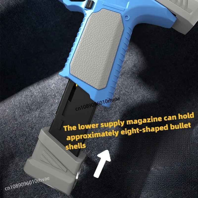 SIG 17 Gieck Shell pistola de juguete de bala suave mecánica de disparo continuo pistola para niño ciencia y educación modelo 2025 regalo de Navidad