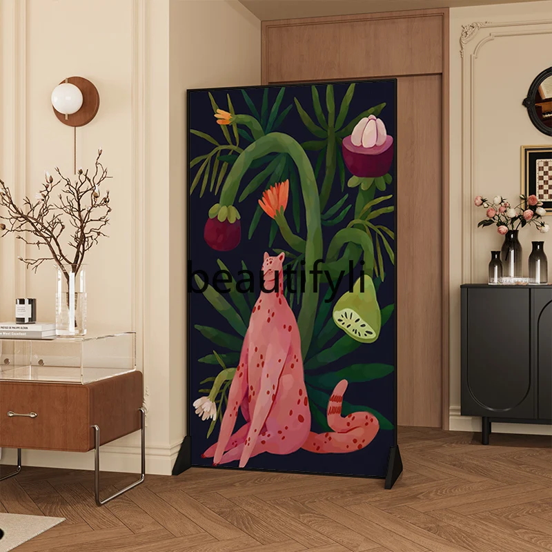 

dopamine screen partition living room bedroom entrance entrance entrance sofa cover decoration mobile aluminum alloy seat screen