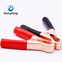 2/10Pcs 50A Red + Black 80mm Crocodile Car Caravan Van Battery Test Lead Clips Promotion Alligator Clips Connector Plug Power