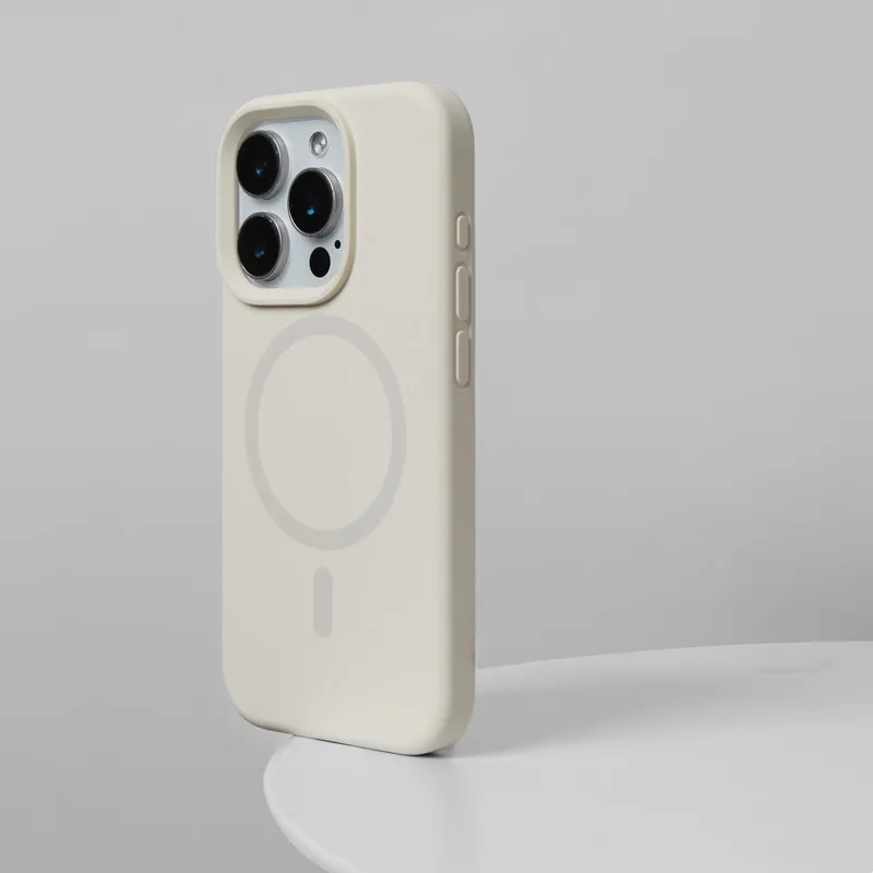 Magnetische Einfarbige Flüssigsilikon-Hülle für MagSafe Handyhülle für iPhone 17 18 Pro Max 16 15 14 13 Kabelloses Laden Weiche Hülle – Detail 13