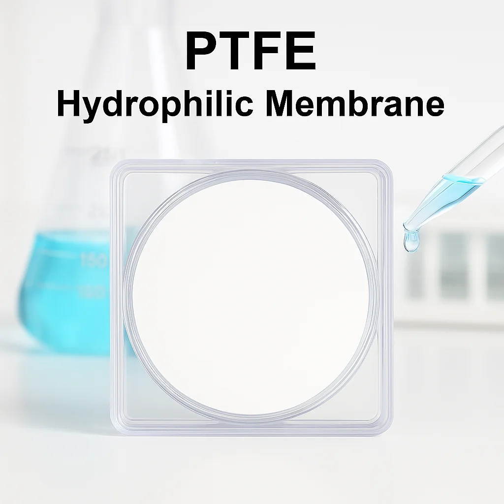 Hydrofilowa i hydrofobowa membrana filtracyjna z mikroporowatego PTFE do filtracji laboratoryjnej, membrana filtracyjna do detekcji 0,22 0,45 µm 47 mm — zdjęcie produktu 7