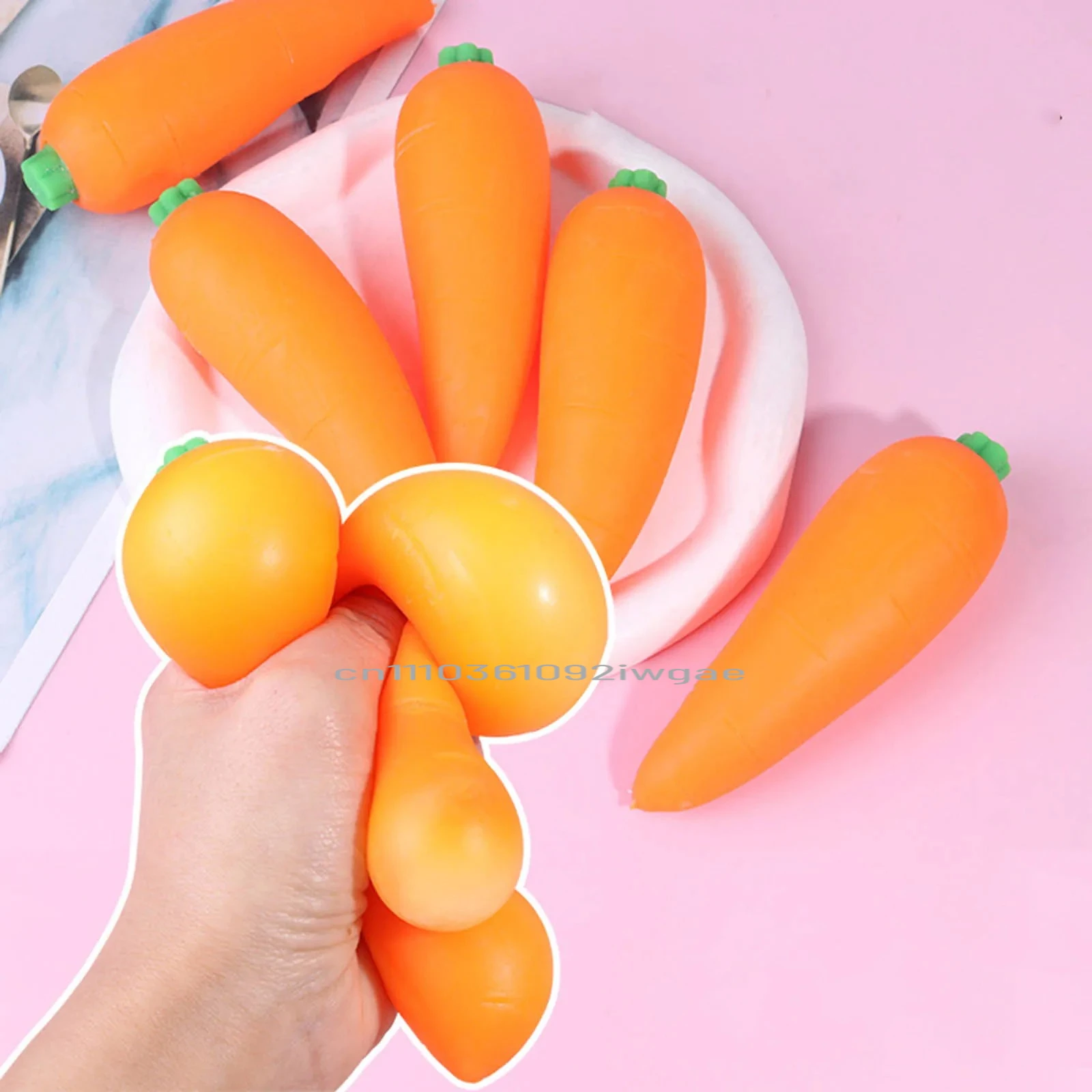 Carrot Vegetable Giant Sensory Squeeze Toy Simulation Carrot Stress Relief Anti-Anxiety Party Prop Gift wholesale Party Supplies