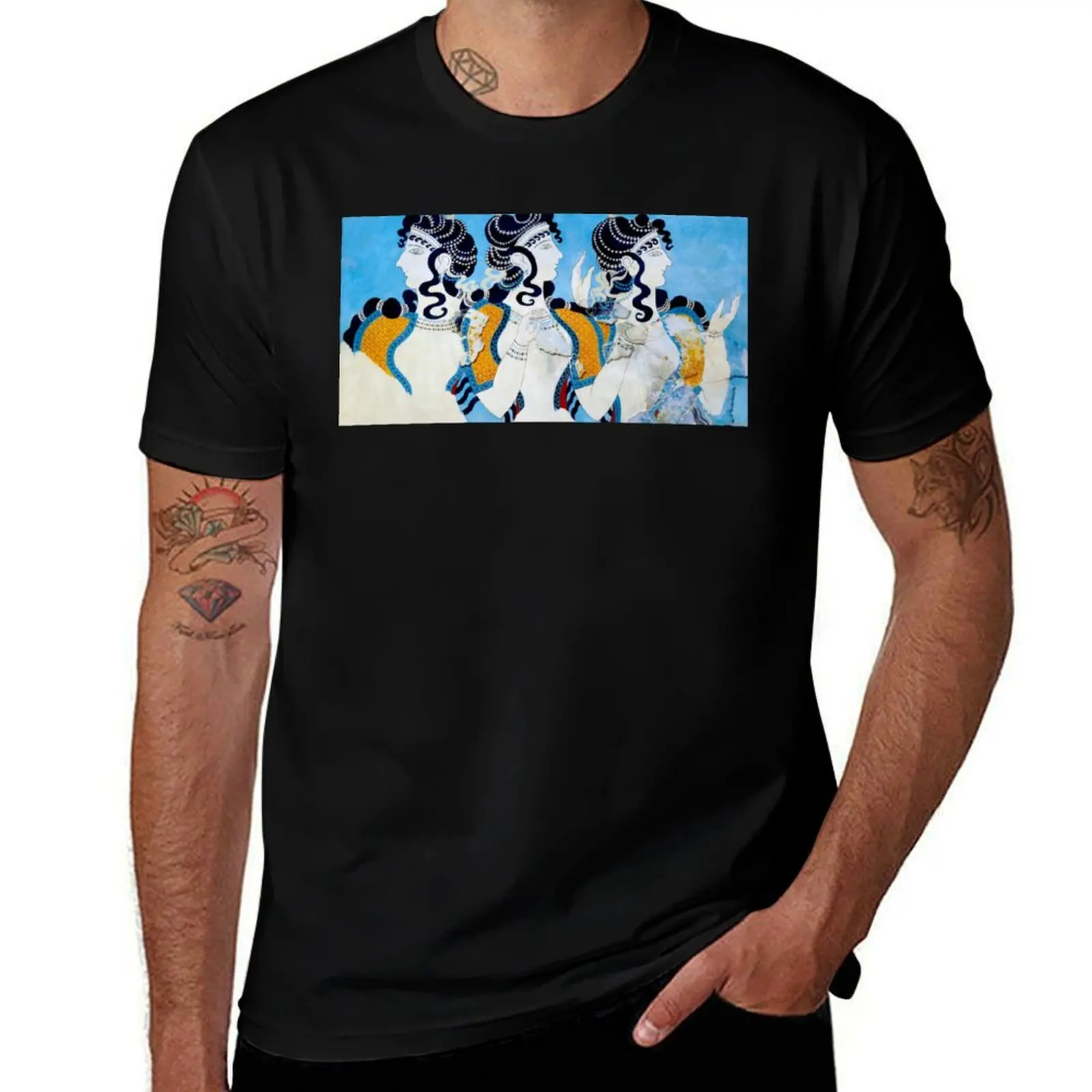 

Ladies in Blue Fresco T-Shirt man t shirts cotton t shirts for man slim fit T-Shirt