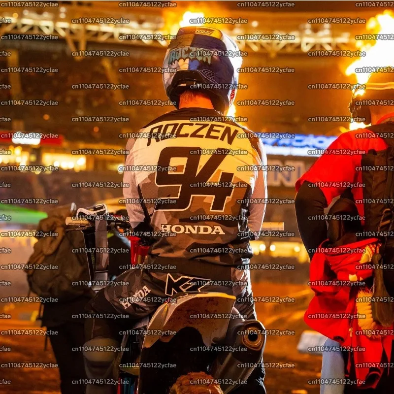 

Honda Off-Road Motorcycle Rider Ken Roczen #94 Supermotocross Sports Replica Jersey Men Women's Breathable Quick Drying T-Shirt