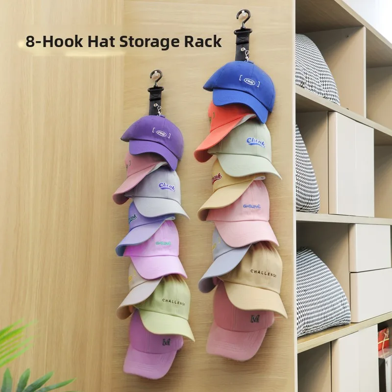 Hat Storage Organizer Home Use Hat Rack Dormitory Closet Hook Duckbill Cap Holder Clothes And Hat Stand Casual Style Unisex