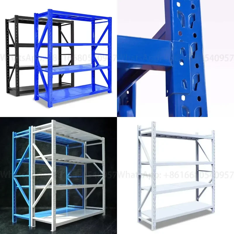 Heavy Slotted Boltless Welded Garage Shelving Unit Storage Stacking Steel Mesh Racking Racks
