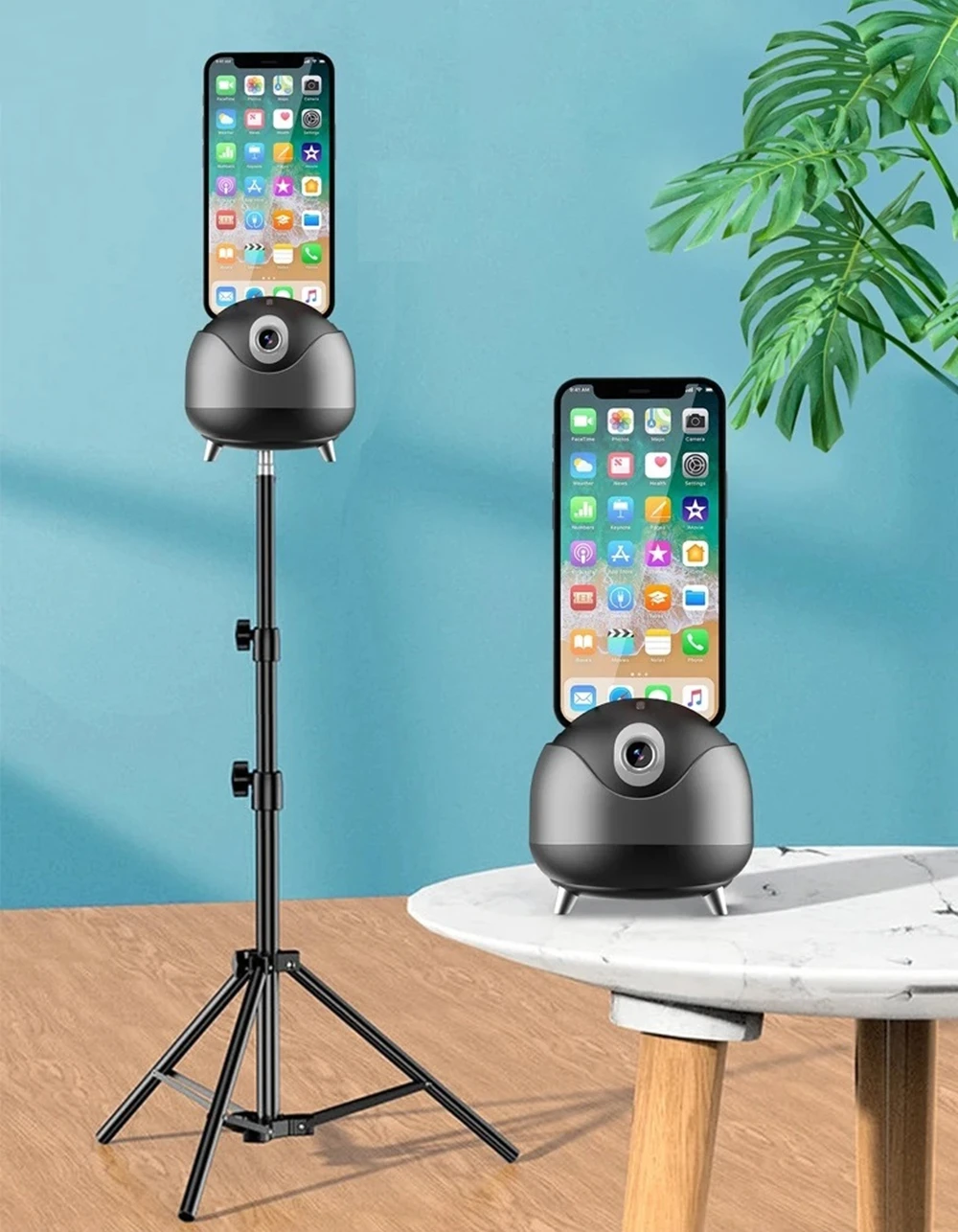 Palo de Selfie Q8 con cardán de disparo inteligente, panorámico de 360 grados, seguimiento automático de objetos, soporte para tableta y teléfono para Vlog, vídeo en vivo
