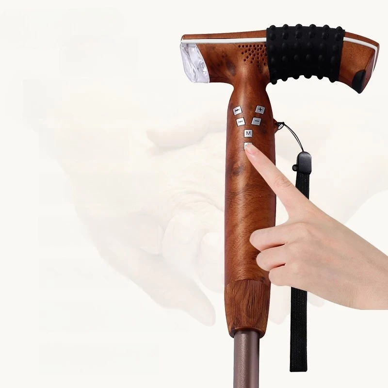 

‌Senior Fall Detection Crutch - Smart Alert Walking Stick with Anti-Slip Handle, Foldable Lightweight Mobility Aid