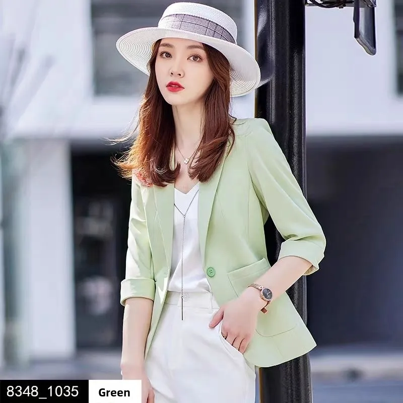 

Ele Thin Seven-Quarter Sve Женская куртка Sli ort Fit Повседневная весна осень Faion Китайское производство