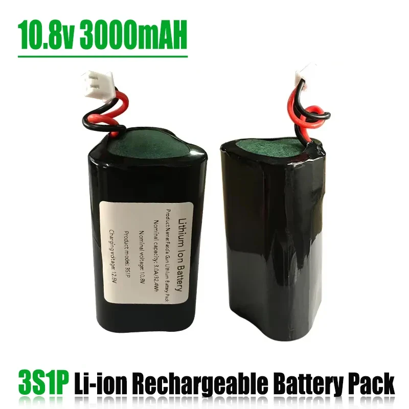 

10.8V 3000mAh Rechargeable Lithium on Battery Pack 3S1P 3Ah Is Suitable for Fascia Gun 10.8V Electrical Appliances