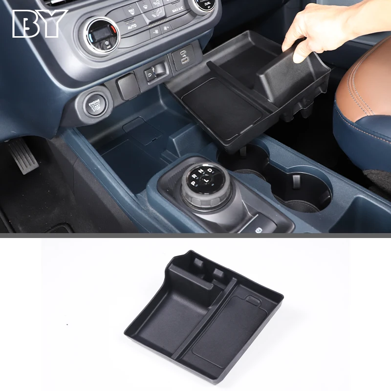 Central Control Mobile Phone Slot Anti-Vibration Pad For Ford Maverick 2022 TPE Black Auto Interior Accessories