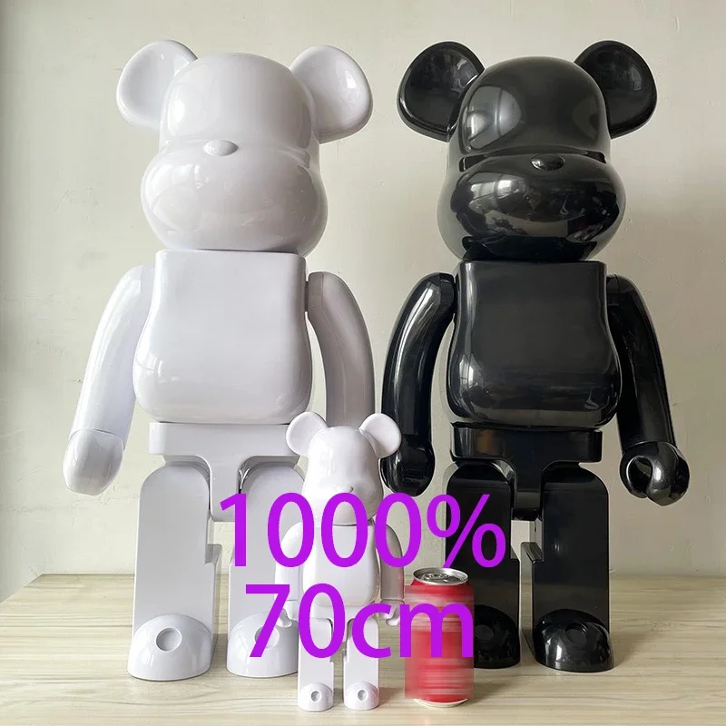 Duże 1000 niedźwiedzi lalka ABS designerskie zabawki artystyczne 1000% kolekcje figurki Bearbrick duże 70CM