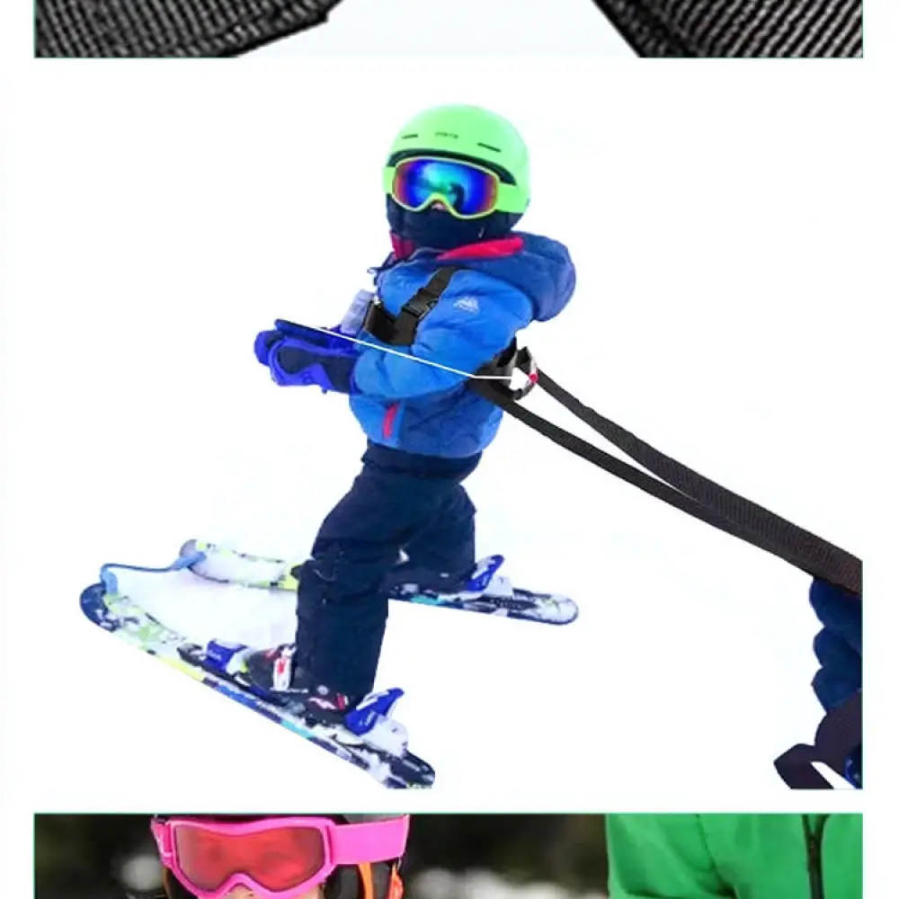 Adjustable Kids Ski Harness Training Leash Snowboard Safety Equipment Beginner Teaching Belt For Skating Roller Skating Sport