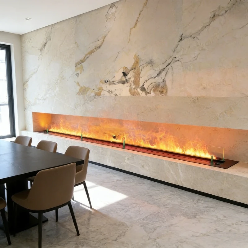 Easy Install Electric Decoration Interior Fireplace Fire Pit,Wall Mounted, 3D Mist Flame,fire Place for Living Room Electric