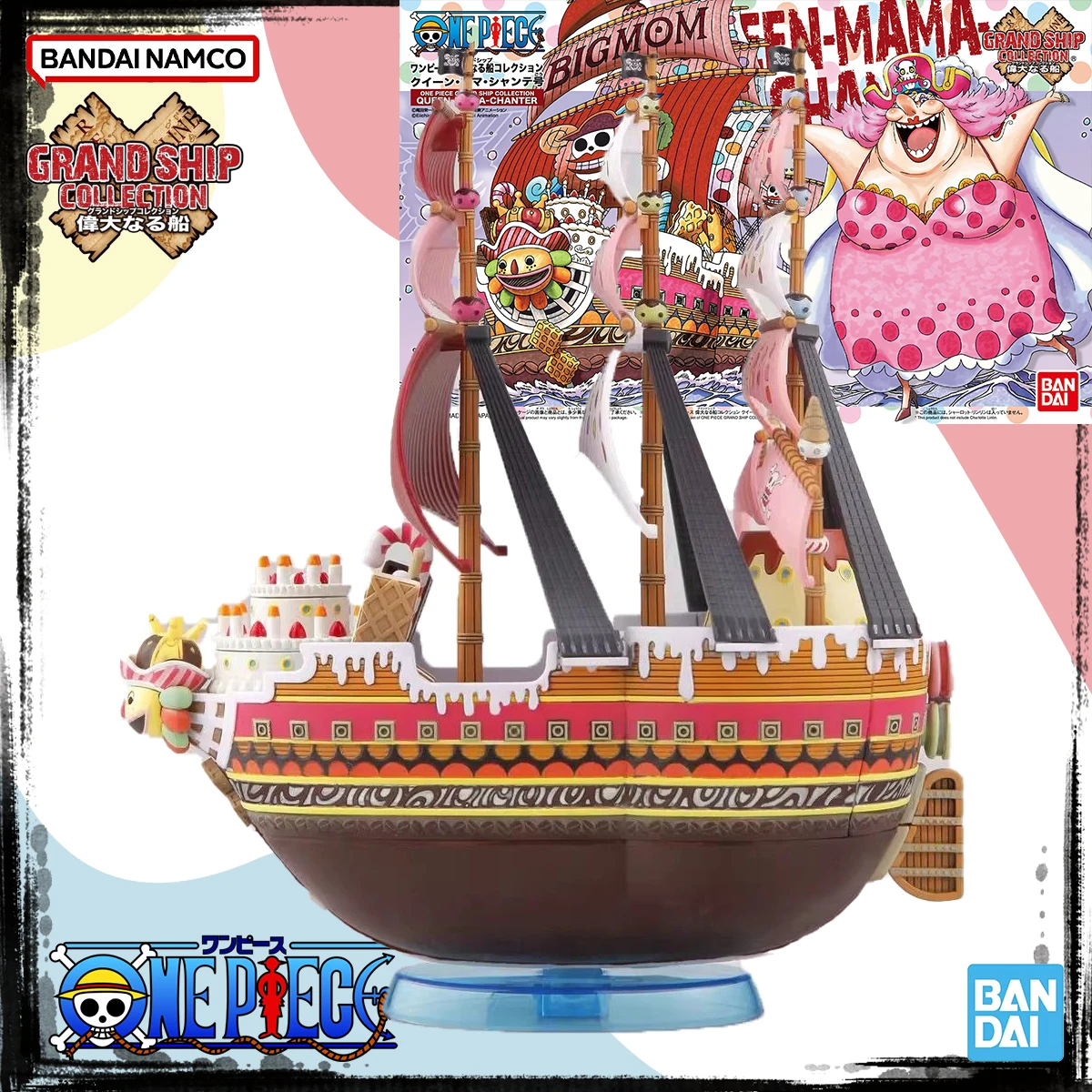 

Bandai натуральная оригинальная модель GRANDSHIP ONE PIECE, комплект в наличии, аниме-фигурка QUEEN-MAMA-CHANTER, экшн-фигурки, сборная модель игрушки