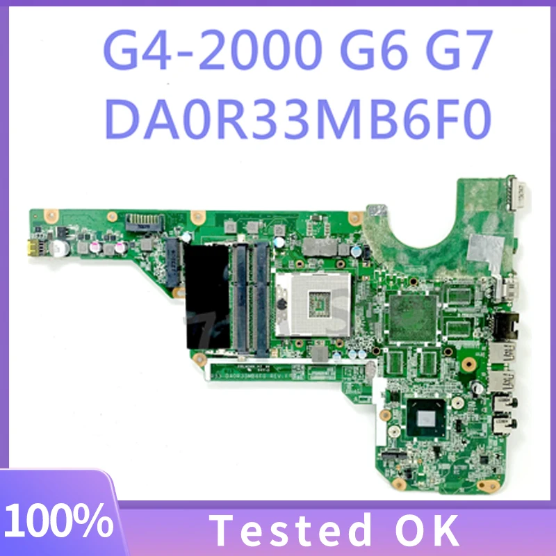 

DA0R33MB6F0 SLJ8E High Quality Mainboard For HP G4-2000 G6-2000 G7-2000 Laptop Motherboard 100% Full Tested Working Well