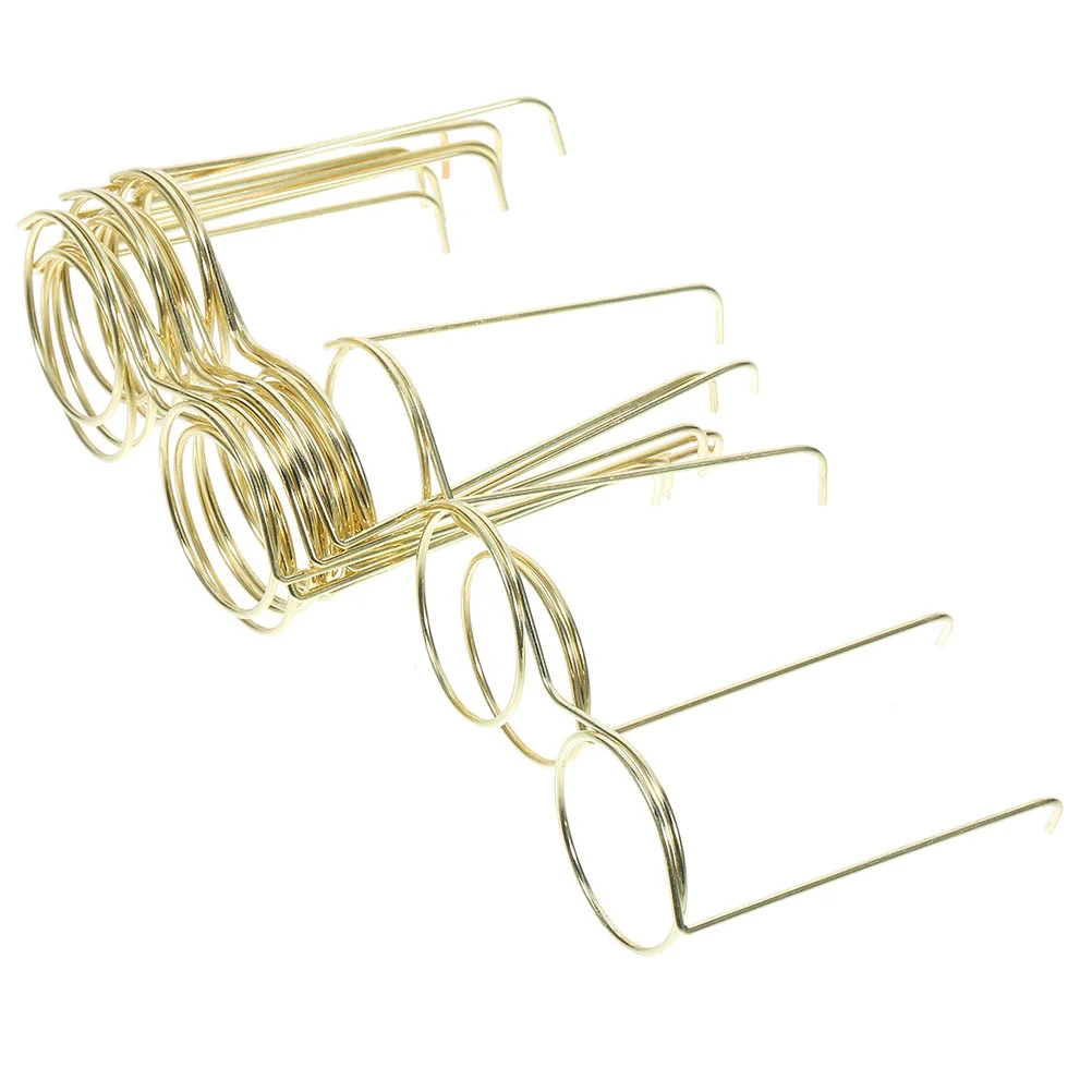

20 Pcs Glasses Frame Dolls Crafts Supplies Gold Party Mini Dollhouse Accessories Decor Electric Wire