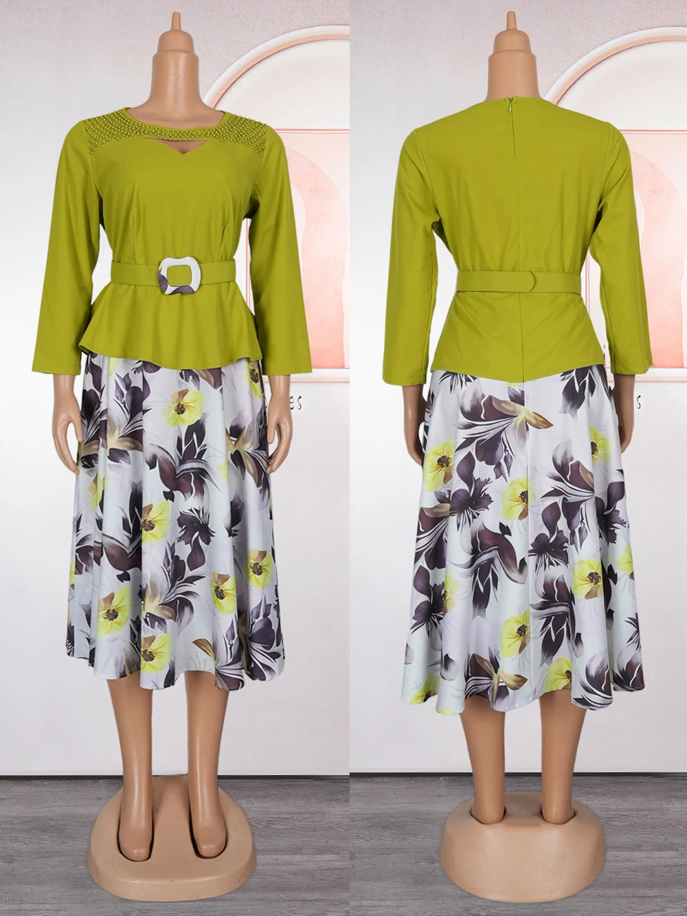 Abiti in chiffon per le donne Turchia Africa Abbigliamento Party Prom Abito da sera Dashiki Stampa Maxi abiti Compleanno Abito elegante Caftani