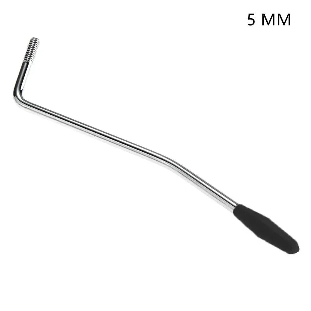 5/6mm guitarra elétrica único vibrato rocker thread bar tremolo braço alavanca preto para sq st fanta guitarra único-shake ponta de plástico