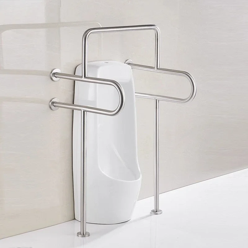 304 stainless steel urinal handrail, barrier-free toilet third bathroom disabled elderly urinal handle