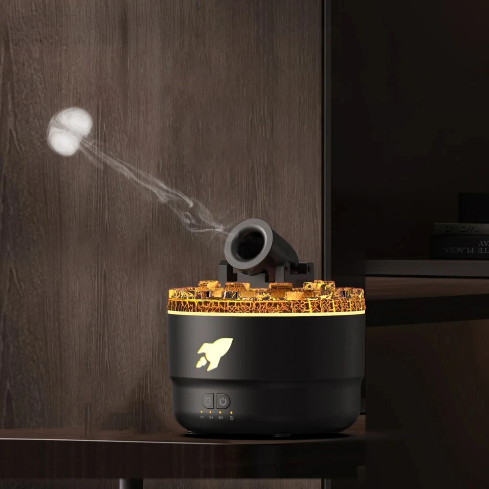 

Cannon Aromatherapy Diffuser Jellyfish Spray Humidifier 7Colour Gradient Night Light Ultrasound Essential Oil Arome Diffuser