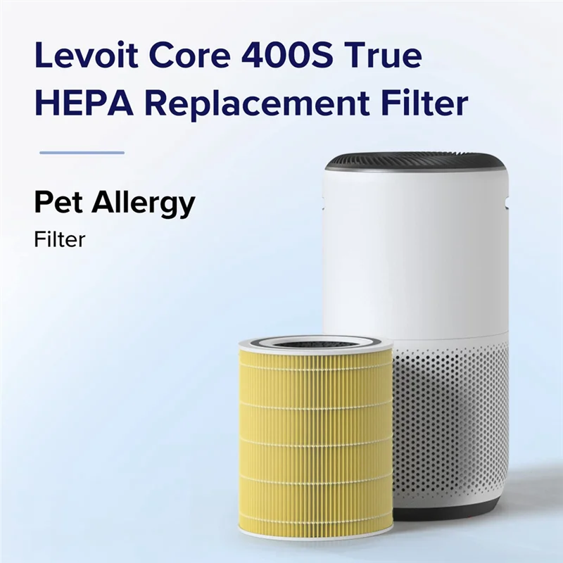 Replacement Filter for LEVOIT Core 400S & 400S-RF Air Purifiers, H13 True HEPA and Activated Carbon Filter