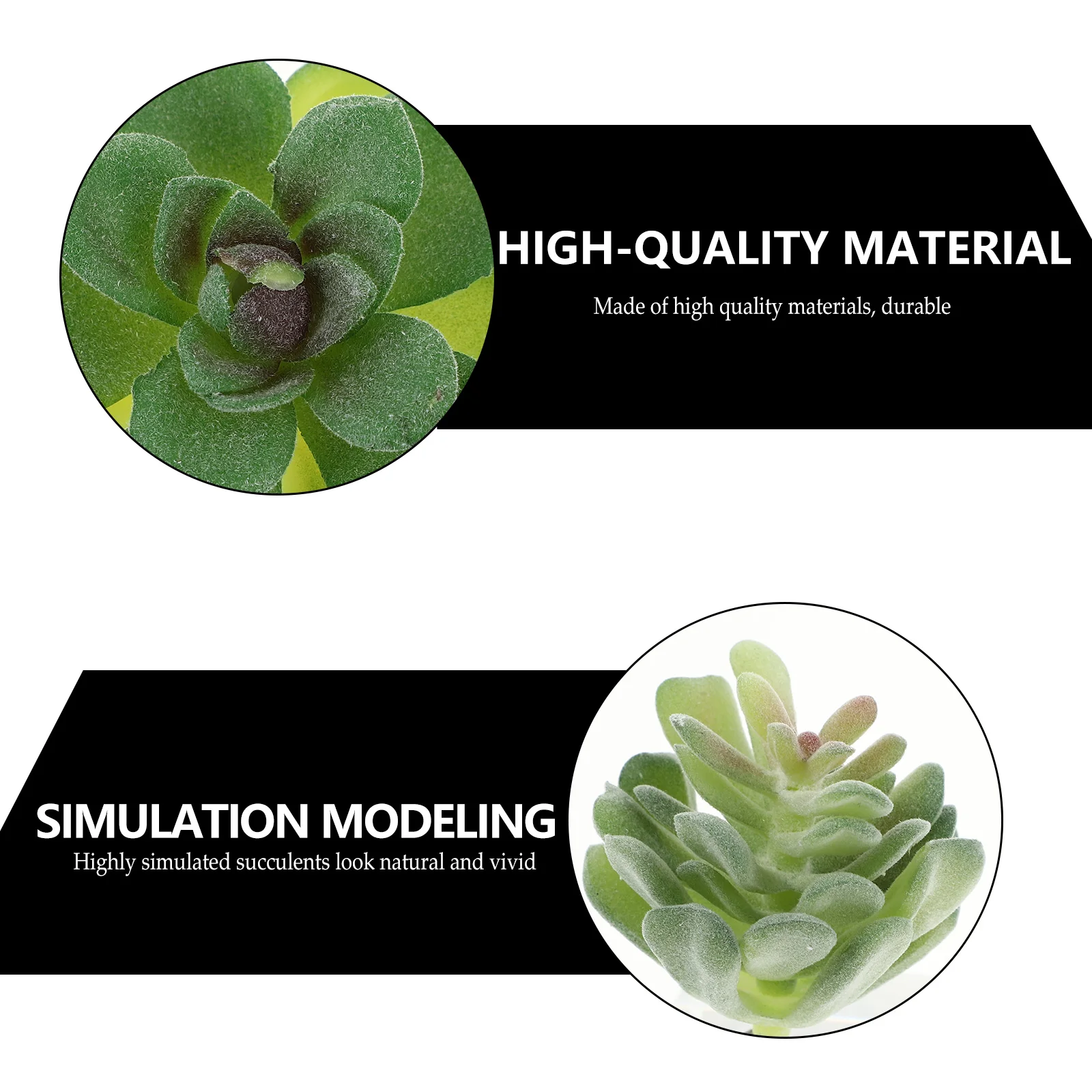 

20pcs Mini Artificial Succulents Decorations Creative Gifts Kids Garden PVC Plants Always Fresh Home Office Simulated
