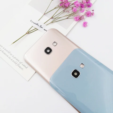 Крышка батарейного отсека для Samsung A5 2017, задняя крышка, Сменный Чехол для Galaxy A520 A520F с фотообъективом