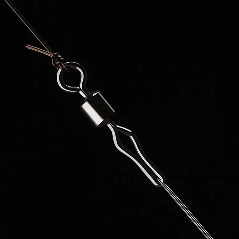 

Style Sub Clamp Fishing Tackle 8-Shaped Ring Fishing Swivel Swivel with Side Line Clip Fishing Connector Fishline Clamp