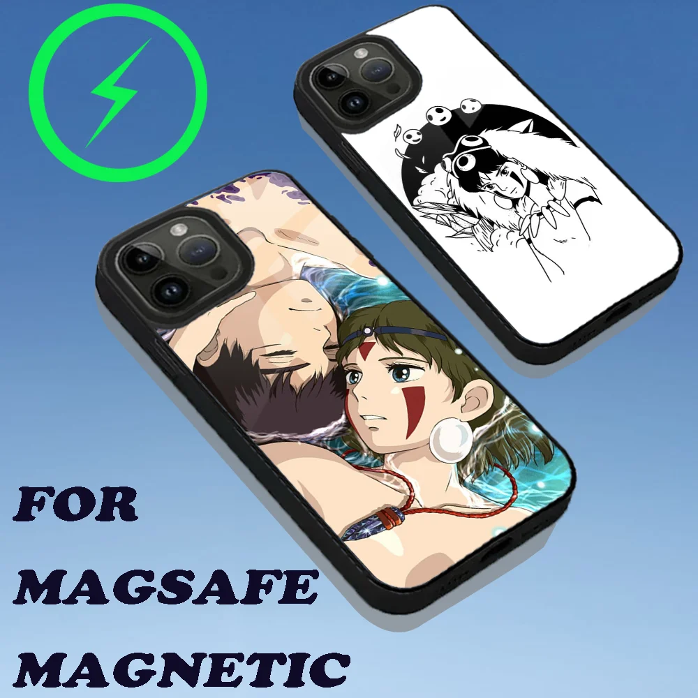 M-Mononoke H-Himes Phone Case For iPhone 16,15,14,13,12,11,Plus,Pro,Max Mini Magsafe Magnetic Wireless Charging