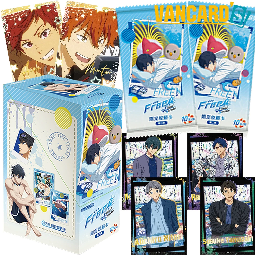 

Original Vancard's Free! The Final Sroke Collection Cards Anime Magazine Style Design Character Portrait Cards Boys Girls Gifts