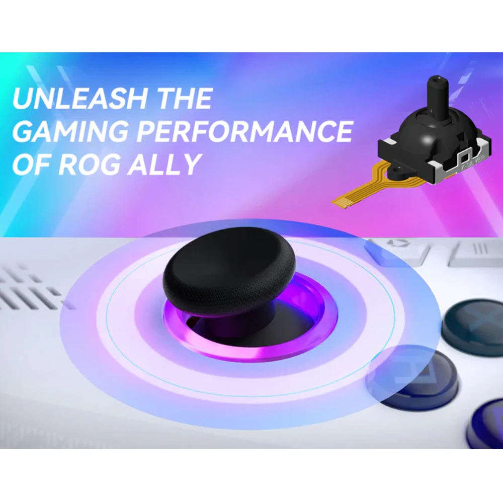 2ชิ้นสำหรับอะไหล่จอยสติ๊กของ ROG Ally สำหรับเกม ROG Ally แบบมือจับสำหรับอุปกรณ์เสริม ROG Ally