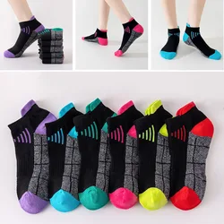 Summer Socks Women Low Cut Short Sport Socks Breathable Fashion Sport Hosiery Casual Style Hosiery Colorblock Short Ankle Socks