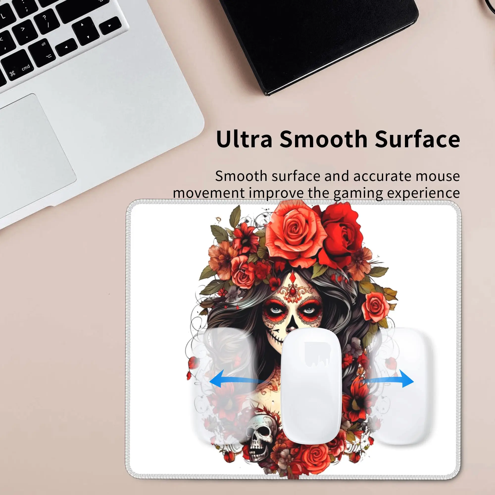 Mexican Catrina Girl Day Of The Dead Sugar Skull Mouse Pad Computer Keyboard Mouse Mat Gamer Laptop Desk Mat Office Table Mats