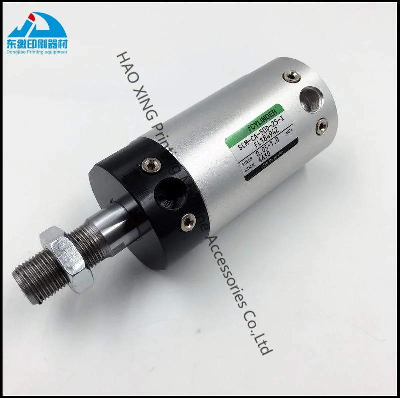 قطع غيار ماكينات الطباعة 1 قطعة اسطوانة هوائية SCM-CA-50D-25-I-FL 184942   لملحقات آلة الطباعة ميتسوبيشي