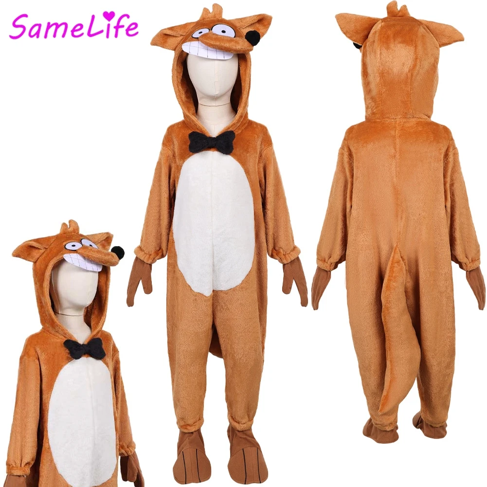 

Big Bad Fox With Tales Le Renard Cosplay Fantasy Boys Girls Pajamas 2017 Cartoon Costume Disguise Teen 6 to 14 Years Outfits