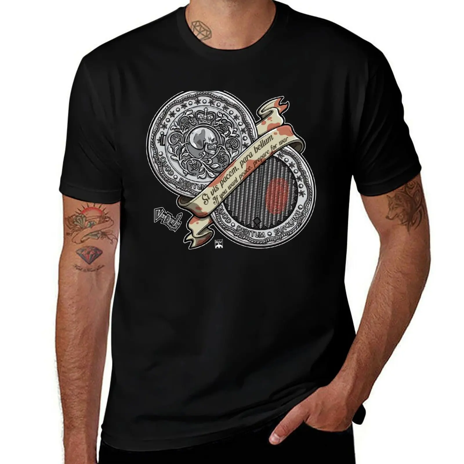 Parabellum T-Shirt Fashion Graphic Tee for Men