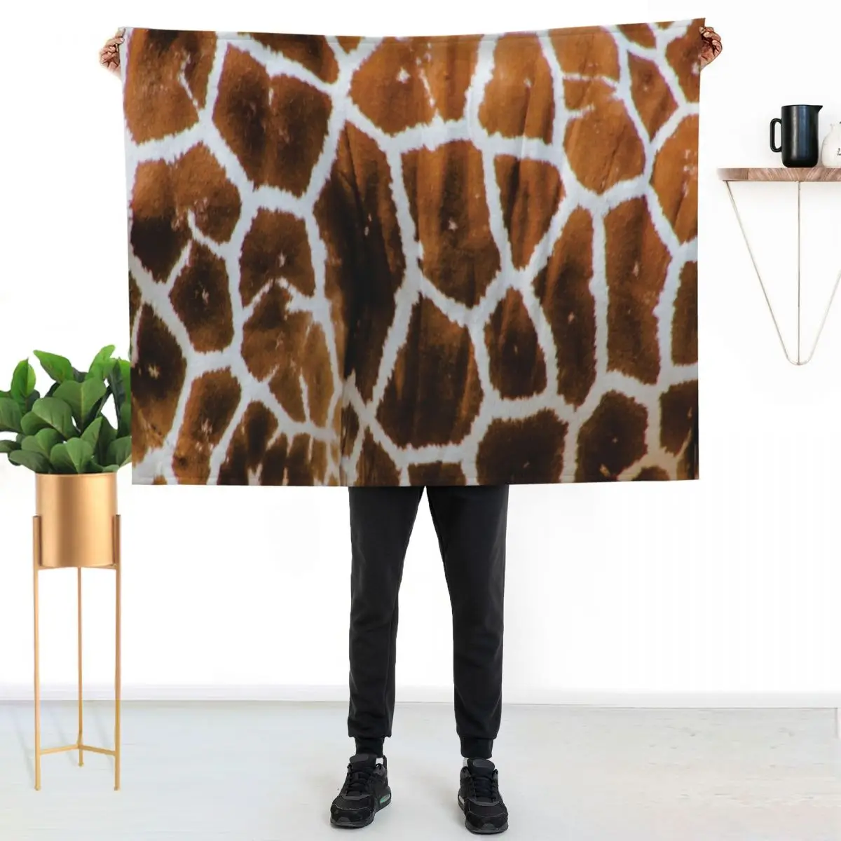 Giraffe Skin Throw Blanket Cozy Home Blanket Gift for Christmas Holiday