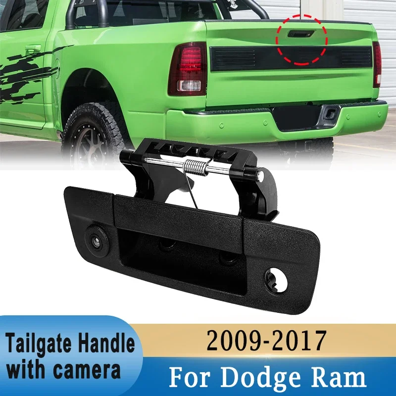 

Car Rearview Parking Camera Image Reverse Truck Rear Door Tailgate Handle with Camera for Dodge Ram 2009 - 2017