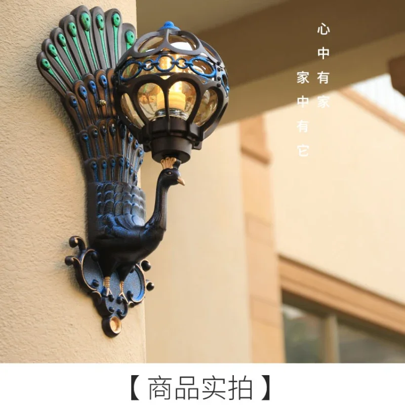 Outdoor wall lamp waterproof creative aisle lamp outdoor courtyard terrace garden gate lamp