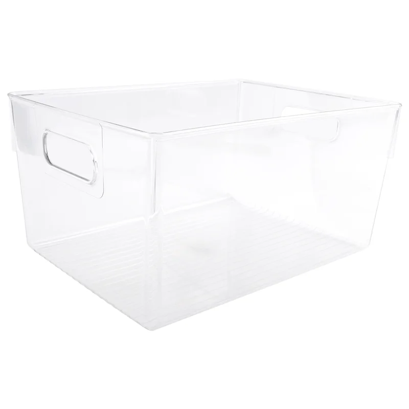 AY03-29X20x15cm الاكريليك الشفاف صندوق تخزين الثلاجة سطح المكتب عنبر الحمام صندوق تخزين