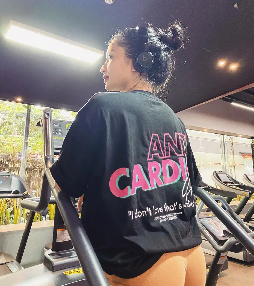 ANTI CARDIO Casual Oversized bawełniana koszulka z krótkim rękawem Gym Fitness Męskie koszulki treningowe Bawełniane koszulki Top Nowa modna odzież