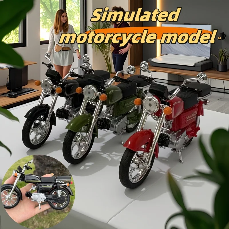 

Motorcycle Model, Decorative Toy Ornament, Vintage Motorbike Design, Perfect for Home Décor, Collecting & Gifting Ideas